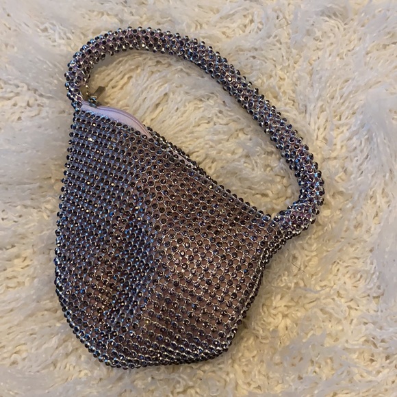 Cache Silver Sequin Wristlet Can be styled 2 ways 🩶 - Picture 5 of 11